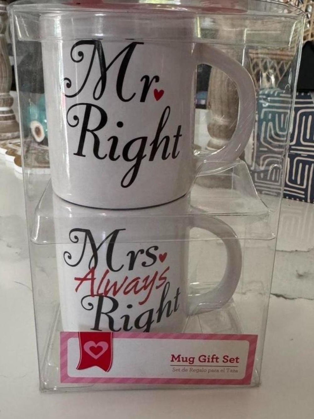 Mr Right & Mrs Always Right White Mug Gift Set